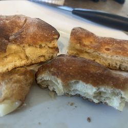 Un-filled crust I wasted money on. The calzone had filling only in the center.