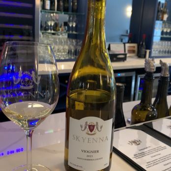 Skyenna Wine Lounge - Viognier was light, crisp and a little fruity. So good! - Wine Tasting Room Near Me - Santa Barbara, California Skyenna Wine Lounge - Viognier was light, crisp and a little fruity. So good! - Wine Tasting Room Near Me - Santa Barbara, California