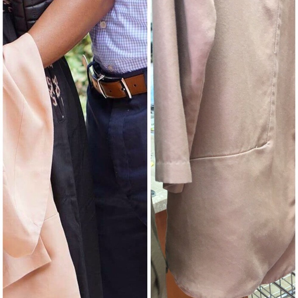 Before and after pic of the blazer the was completely ruined! Before and after pic of the blazer the was completely ruined!