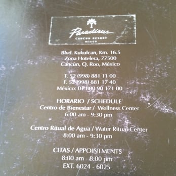 Yhi Spa - Hours and contact info - Day Spas Near Me - Cancún, ROO Yhi Spa - Hours and contact info - Day Spas Near Me - Cancún, ROO