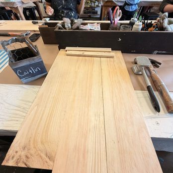 Board & Brush - Round Rock - You start with the raw materials & put everything together! - Paint & Sip Near Me - Round Rock, Texas