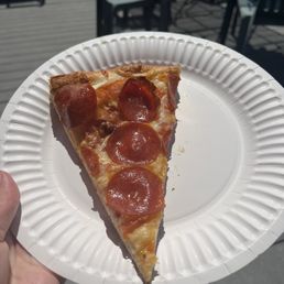 Slice of Magpie pizza, add pepperoni Slice of Magpie pizza, add pepperoni