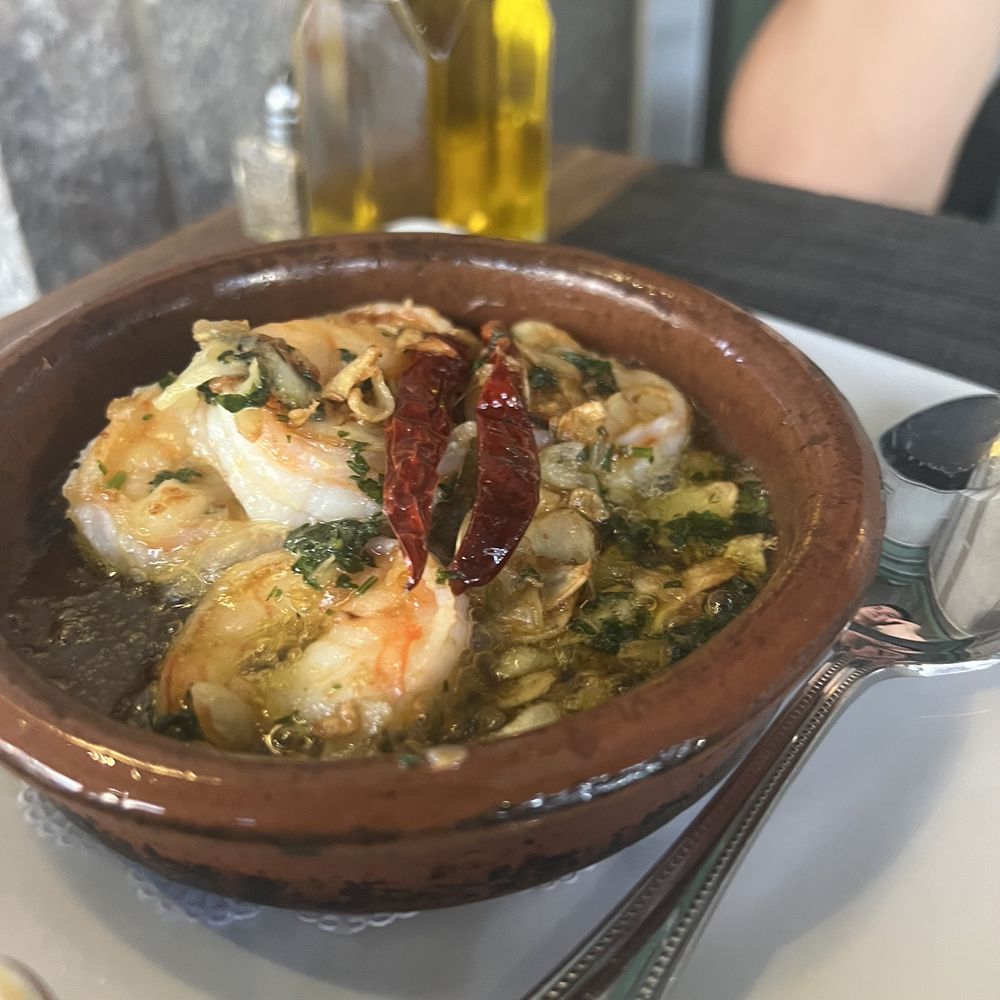 Taberna del Alabardero - Shrimp on happy hour. There was slices of roasted garlic in it, which was AMAZING - Spanish Near Me - Washington, DC, District of Columbia Taberna del Alabardero - Shrimp on happy hour. There was slices of roasted garlic in it, which was AMAZING - Spanish Near Me - Washington, DC, District of Columbia