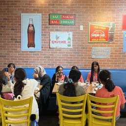 People enjoying food