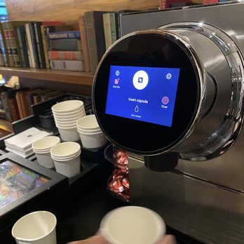 Gild Hall, A Thompson Hotel - Nespresso machine in lobby - Hotels Near Me - New York, New York Gild Hall, A Thompson Hotel - Nespresso machine in lobby - Hotels Near Me - New York, New York