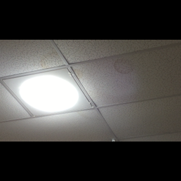 Ceiling Leaking Water. Also water in the light! Ceiling Leaking Water. Also water in the light!