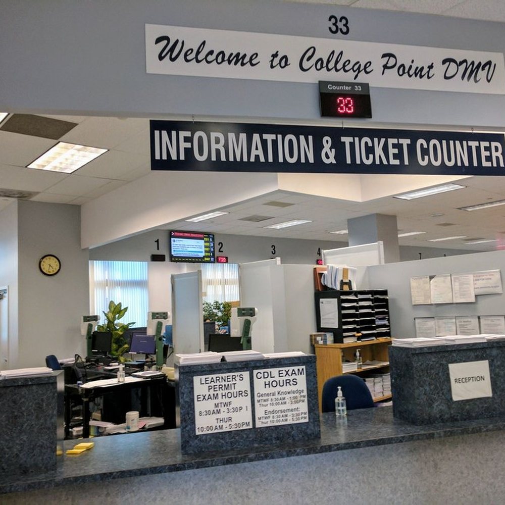 DMV - Pre-pandemic era in College Point, Queens, NYC - Departments of Motor Vehicles Near Me - Flushing, New York DMV - Pre-pandemic era in College Point, Queens, NYC - Departments of Motor Vehicles Near Me - Flushing, New York