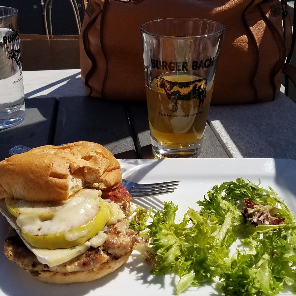 Burger Bach - French Chik sandwich with a kolsch - Burgers Near Me - Richmond, Virginia