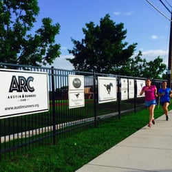 O Henry Middle School - New Austin Runners Club signage on the fence