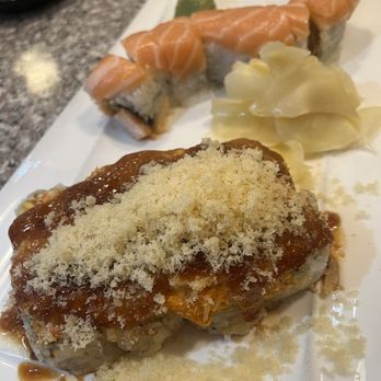 Sushi Fire - Duarte - Double salmon and Dynamite Roll - Sushi Bars Near Me - Duarte, California