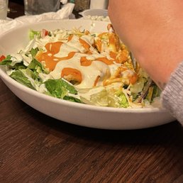 Syberg's Famous Chicken Strip Salad with grilled chicken