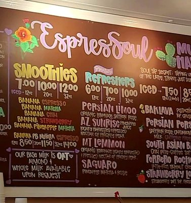 Menu photo 8 Espressoul Cafe Tucson, AZ