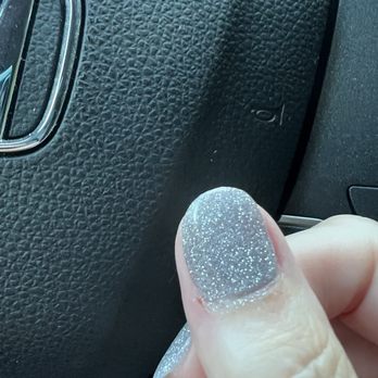 Glossy Nails - Mangled cuticle and she kept going back in to smooth it by the cuticle, partially removing the color there. - Day Spas Near Me - Bedford, New Hampshire