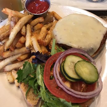 bellagreen - Veggie burger with house cut fries - New American Near Me - Houston, Texas bellagreen - Veggie burger with house cut fries - New American Near Me - Houston, Texas