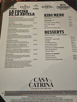 Menu photo 7 Casa Catrina Joliet, IL
