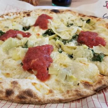 MOD Pizza - Lucy Sunshine with added pineapple and basil - Fast Food Near Me - Santa Rosa, California MOD Pizza - Lucy Sunshine with added pineapple and basil - Fast Food Near Me - Santa Rosa, California
