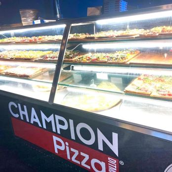 Champion Pizza - Great selection of pizza slices -- even after midnight ! - Pizza Near Me - Astoria, New York Champion Pizza - Great selection of pizza slices -- even after midnight ! - Pizza Near Me - Astoria, New York