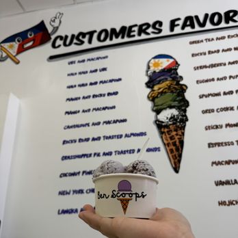 Ben Scoops - Ube and Mango single scoop - Ice Cream & Frozen Yogurt Near Me - Torrance, California Ben Scoops - Ube and Mango single scoop - Ice Cream & Frozen Yogurt Near Me - Torrance, California