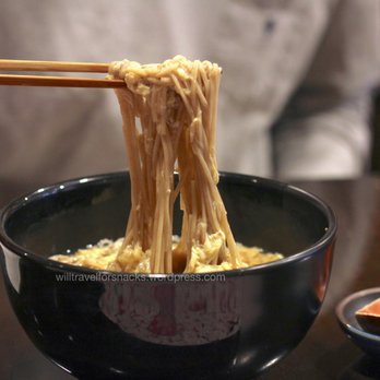 Soba An - Noodles inside warm soba with scrambled eggs - Japanese Near Me - Dusseldorf, NW