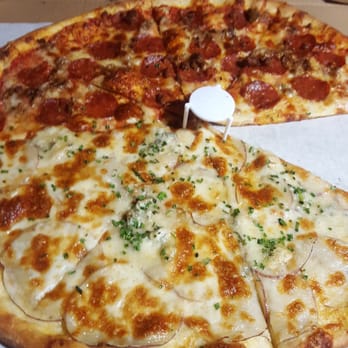 Proletariat Pizza - Two meats I think and the potato pizza - Pizza Near Me - Seattle, Washington