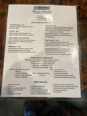 Menu photo 3 Tout De Suite Cafe New Orleans, LA Menu photo 3 Tout De Suite Cafe New Orleans, LA