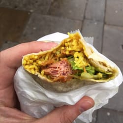 Pilau - Lamb and marrow wrap. Yummy