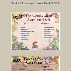 5280 Produce - Week of May 6 2019...box assortments!