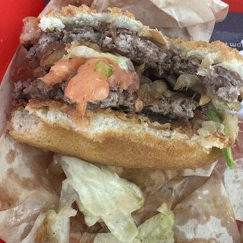 In-N-Out Burger - Double meat... put the tomato between the two beef patties and it won't slide around messy - Burgers Near Me - Torrance, California