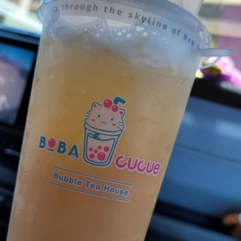 Boba Cucue - Peach oolong fresh tea - Bubble Tea Near Me - Lake Forest, California