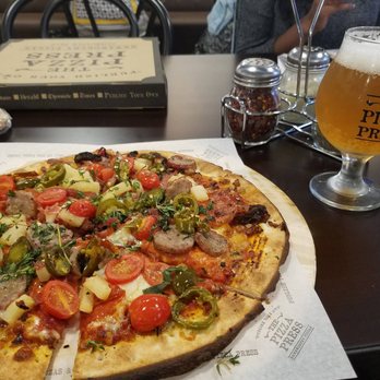 The Pizza Press - Build Your Own with Lagunitas - Pizza Near Me - Austin, Texas