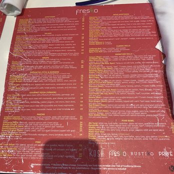 Fresko - Menu - Kosher Near Me - Aventura, Florida Fresko - Menu - Kosher Near Me - Aventura, Florida