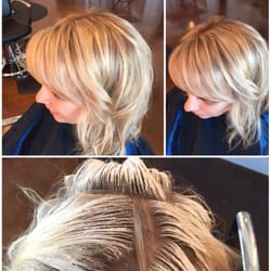 Michele Sanford Hair Stylist - The process and finish of the hairpainting we did.