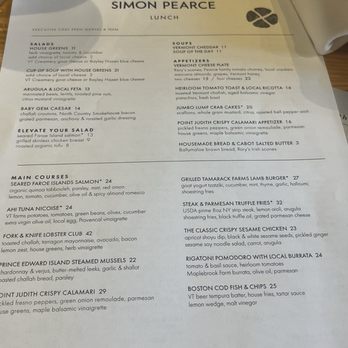 Simon Pearce - Menu - New American Near Me - Quechee, Vermont Simon Pearce - Menu - New American Near Me - Quechee, Vermont