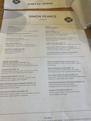 Menu photo 8 Simon Pearce Quechee, VT