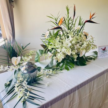 Carlton Oaks - Urn Table near front left of room @ Celebration of Life - Golf Near Me - Santee, California