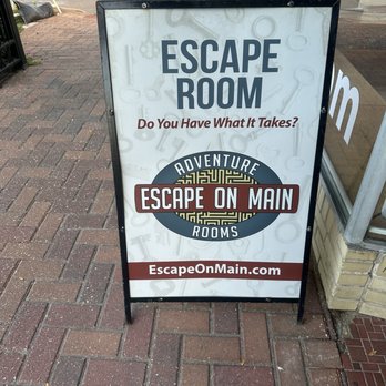 Escape on Main - Sign - Escape Games Near Me - St Charles, Missouri