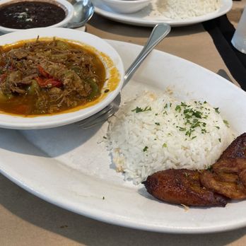 Lazaro's Cuban Cuisine - Ropa Vieja with rice and plantains - Cuban Near Me - Roswell, Georgia Lazaro's Cuban Cuisine - Ropa Vieja with rice and plantains - Cuban Near Me - Roswell, Georgia