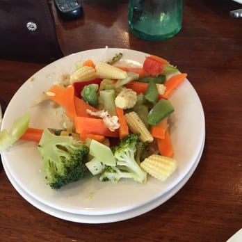 Findon Hotel - The vegetables I scooped off my plate. I'm pretty sure the chef just scooped them from the salad bar. Yuck - Hotels Near Me - Findon, SA