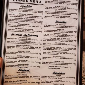 Mamma Mia - Dinner Menu as of 4/1/23 - Italian Near Me - Bakersfield, California Mamma Mia - Dinner Menu as of 4/1/23 - Italian Near Me - Bakersfield, California