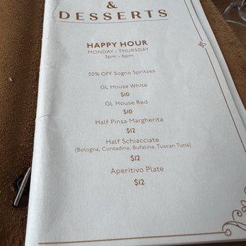 Sogno Toscano - Happy hour menu - Wine Bars Near Me - Santa Monica, California