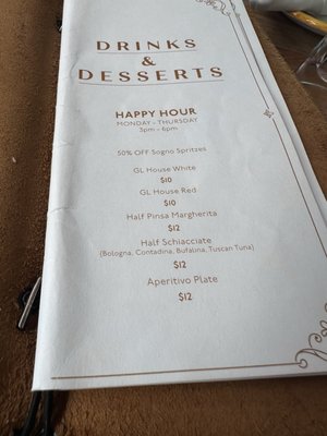 Menu photo 1 Sogno Toscano Santa Monica, CA