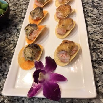 Tang's Sushi - Lobster on potato chips - sounds a little odd but it's delicious. Also, Tang's lobster roll has to be the best roll I've ever had. - Sushi Bars Near Me - Roseville, California