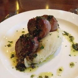 La Banca - Pork loin with parsnip mash. Divine. Melt in the mouth.