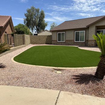 G&C Landscaping - Artificial turf offers a lush, low-maintenance lawn year-round. - Landscaping Near Me