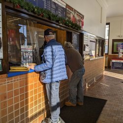 Negaunee Post Office - Sometimes it's busy in this beautiful lobby...