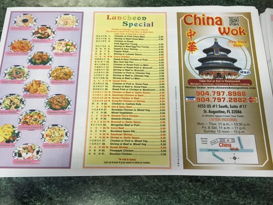 Menu photo 6 China Wok Saint Augustine, FL