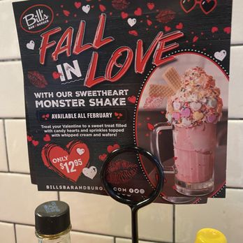 Bill's Bar & Burger - menu - Burgers Near Me - New York, New York