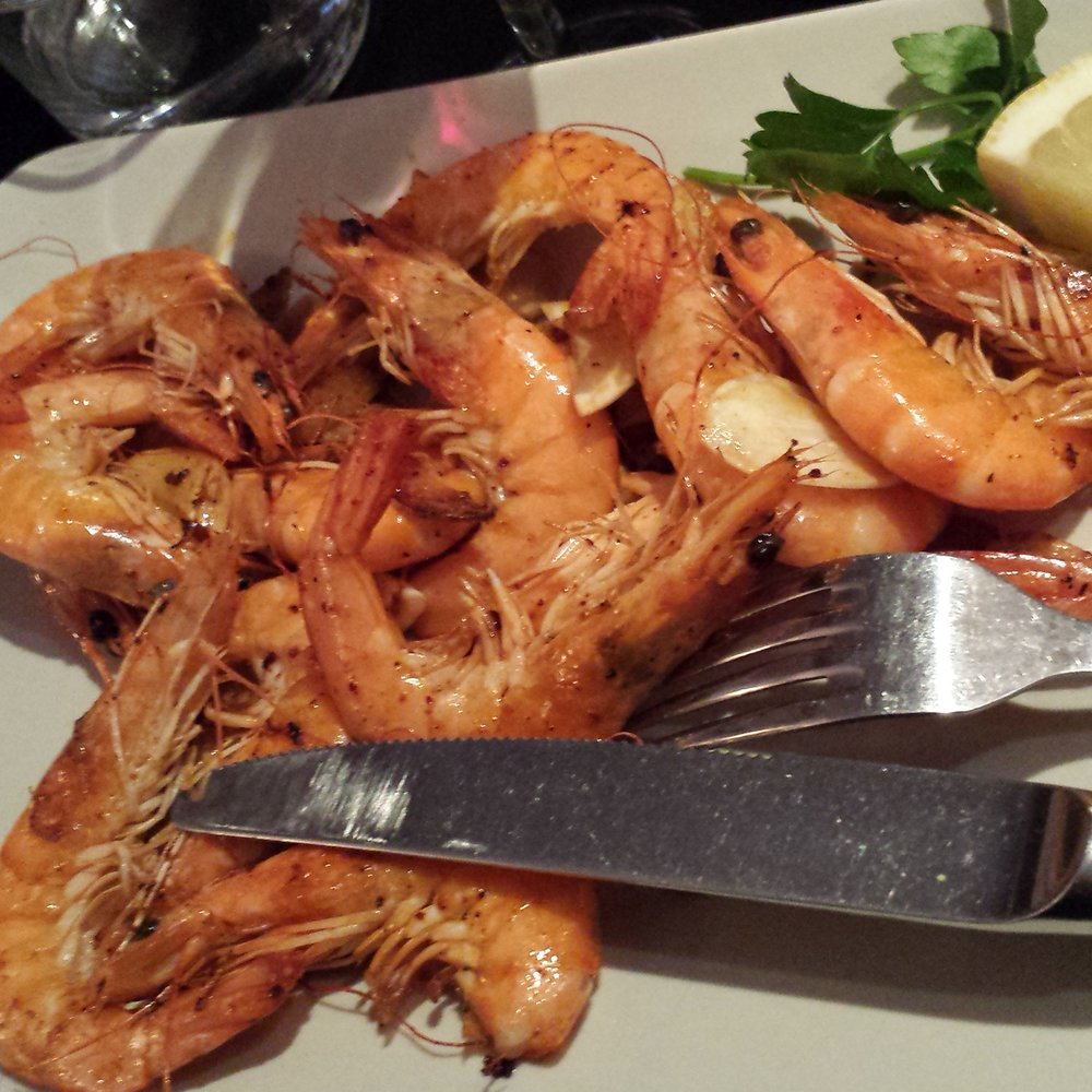 Le Volant Basque - Shrimp and garlic. This was under the Starters, but you can request to have a larger portion. - Basque Near Me - Paris, 75