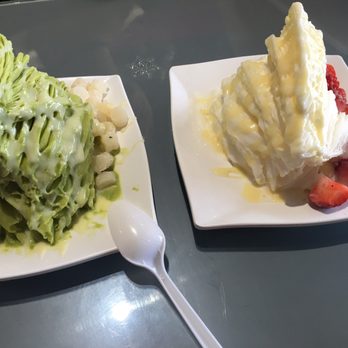 Nu Cafe - Green tea with mochi and lychee with strawberry! SO GOOD. - Ice Cream & Frozen Yogurt Near Me - Houston, Texas Nu Cafe - Green tea with mochi and lychee with strawberry! SO GOOD. - Ice Cream & Frozen Yogurt Near Me - Houston, Texas