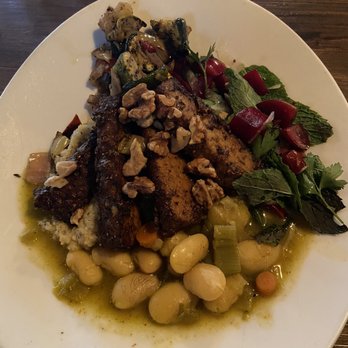 Millennium - Plum & Black Pepper Glazed Tempeh (GF) ($22) - Vegan Near Me - Oakland, California